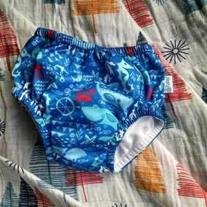 iPlay reusable swim diaper, nautical print